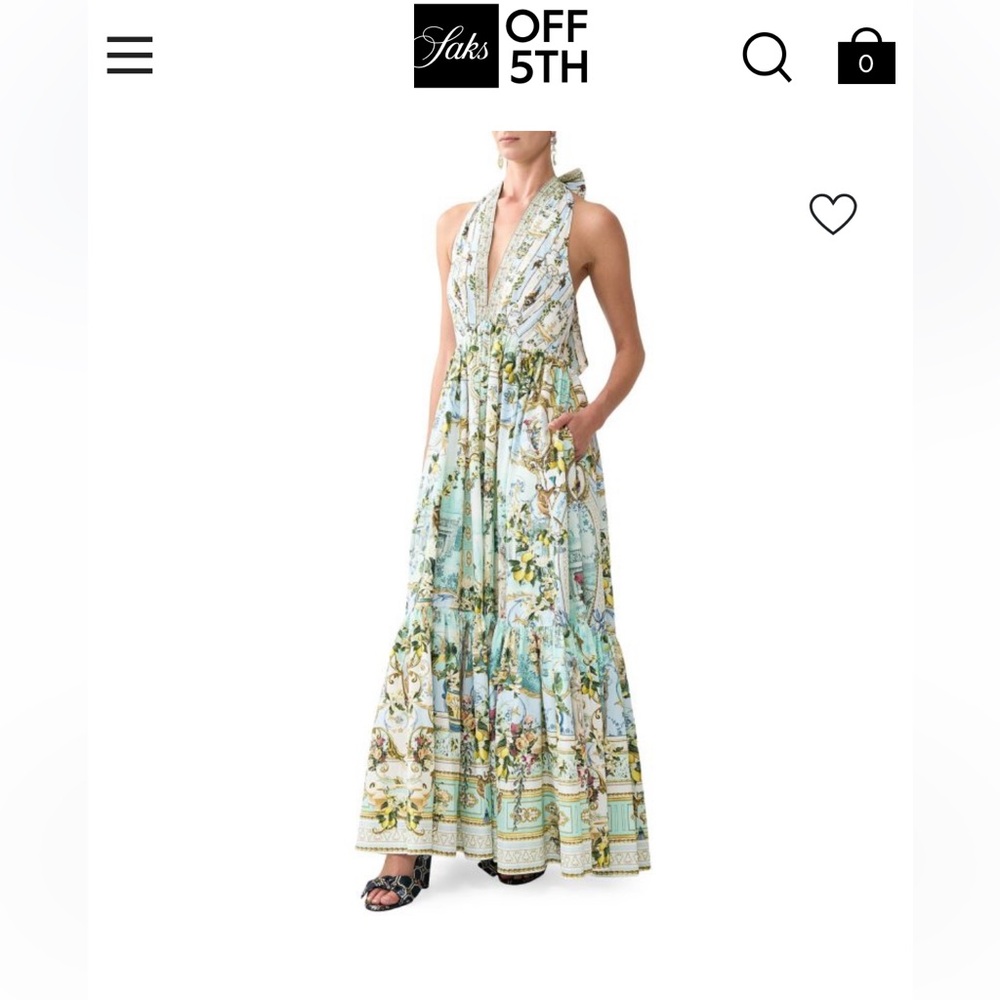 Camilla Multicolor Halter Maxi Dress